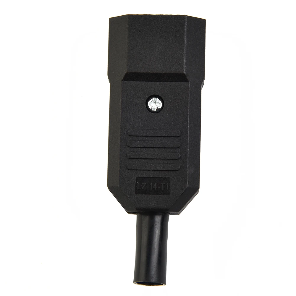 3P 10A AC Electrical Outlet Inlet Connector Socket 3 Pin for 250V Power Supply with Bar Shape Flame Retardant Mounting