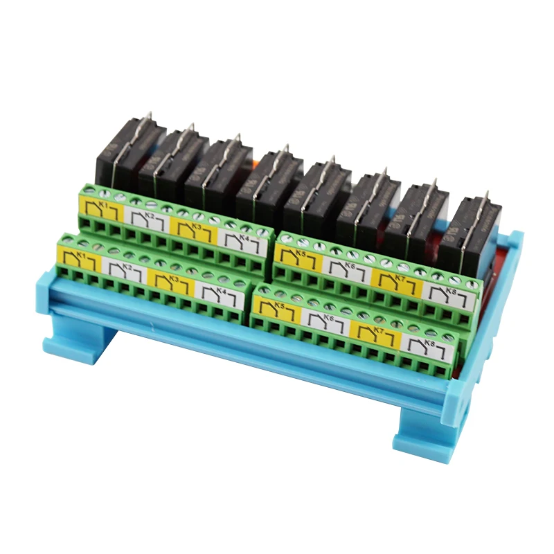 

8 Channels 2NO 2NC Dual Group Relay Module DPDT Relays Compatible with NPN/PNP for Filling Machine