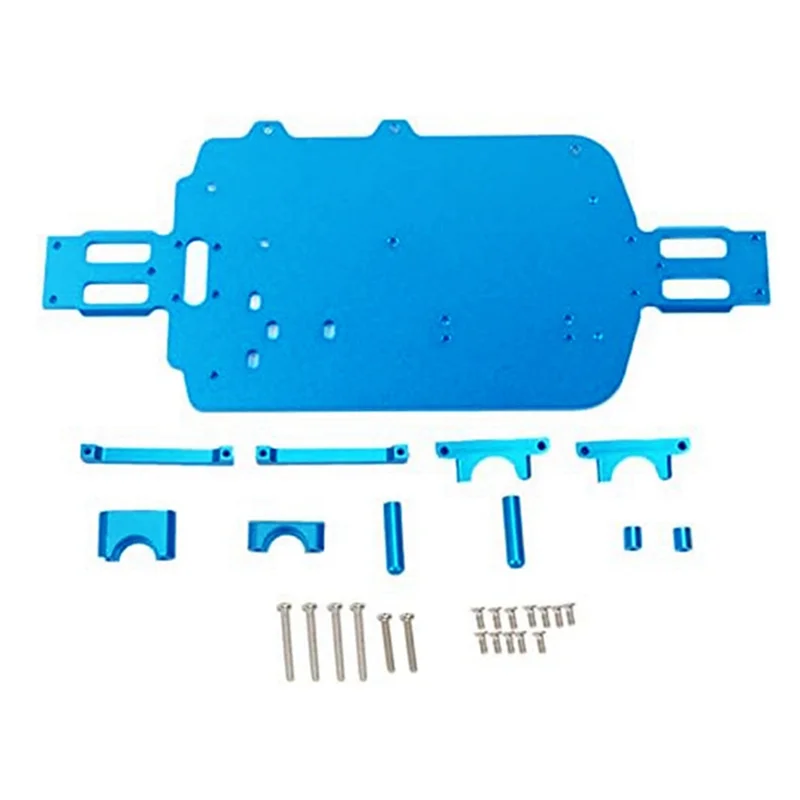 

A19E-1 Piece Metal Upgrade Base Plate Remote Control Car Parts Blue 6061 Aluminum For 1/18 A949 A959 A969 A979 K929