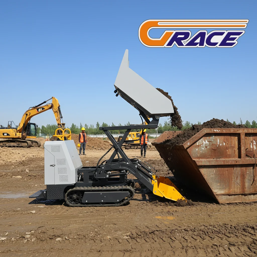 

Fast Delivery Mini Dumper 700kg EURO 5 EPA Certified High Quality Crawler Dumper Factory Supply