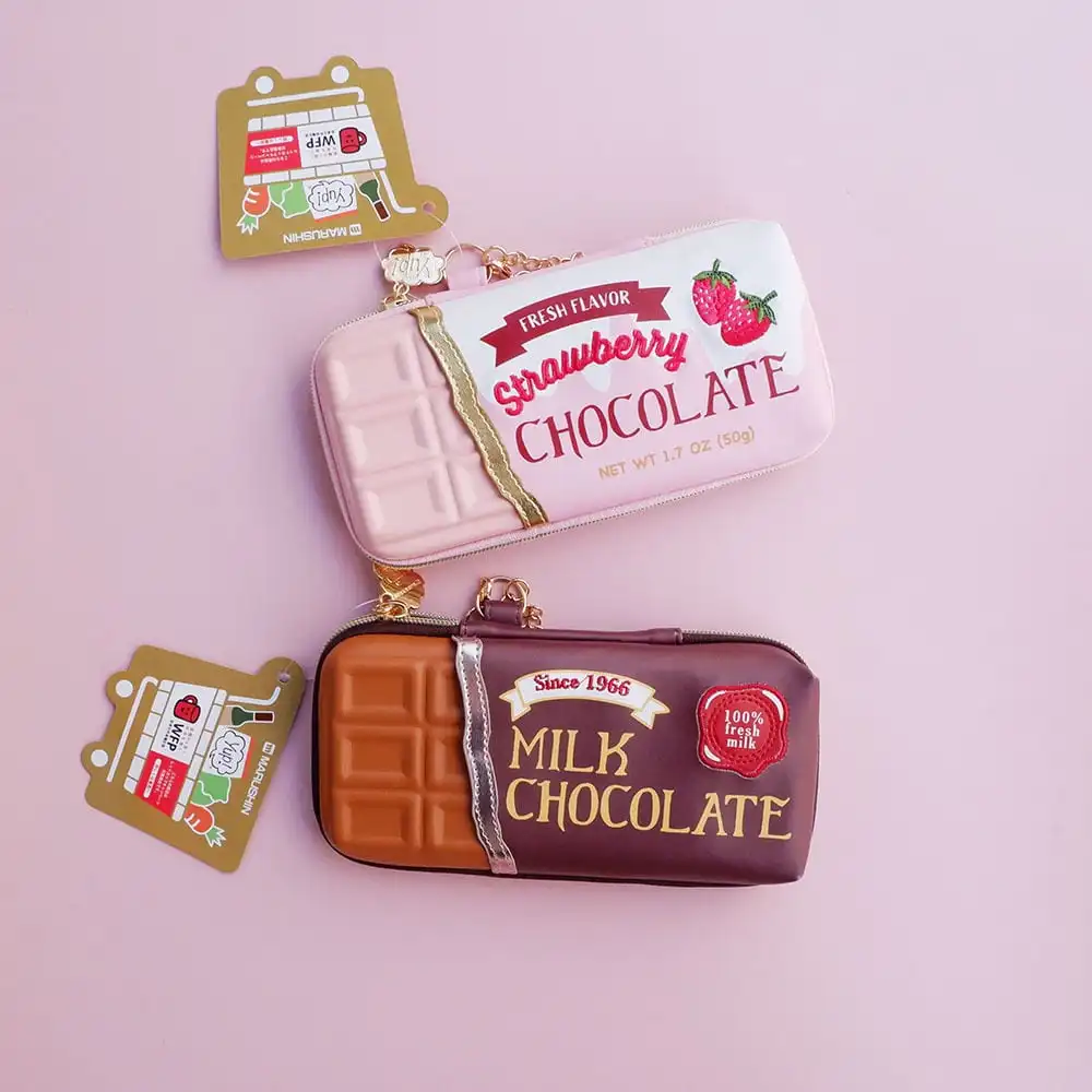 

Креативная кожаная сумка для ручек, коробка для канцелярских принадлежностей, забавный подарок, сумка для хранения еды в Корейском стиле, маленькая...