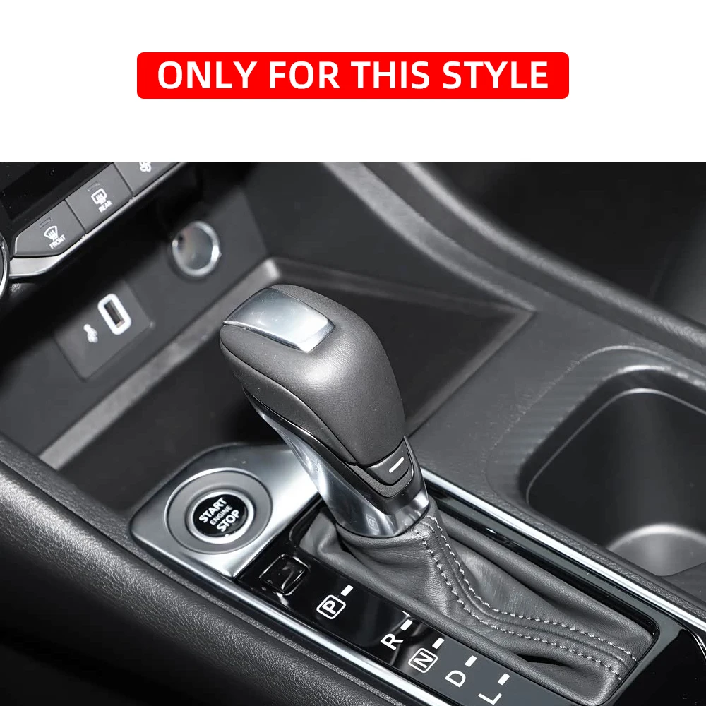 ABS ألياف الكربون مقبض ناقل حركة السيارة غطاء رأس الكسوة لنيسان سيلفي سنترا 2020 اكسسوارات السيارات الداخلية