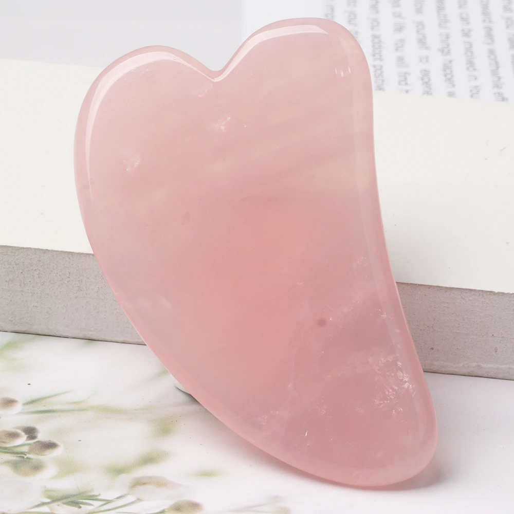 10 Pcs/Set Face Gua Sha Tool Natural Rose Quartz Skin Health Care Massager Body Eye Head Crystal Mineral Stone Beauty Product