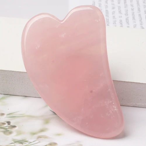 Imagen 2 del producto 10 unids/set cara Gua Sha herramienta cuarzo rosa Natural cuidado de la salud de la piel masajeador cuerpo ojo cabeza cristal Mineral piedra producto de belleza