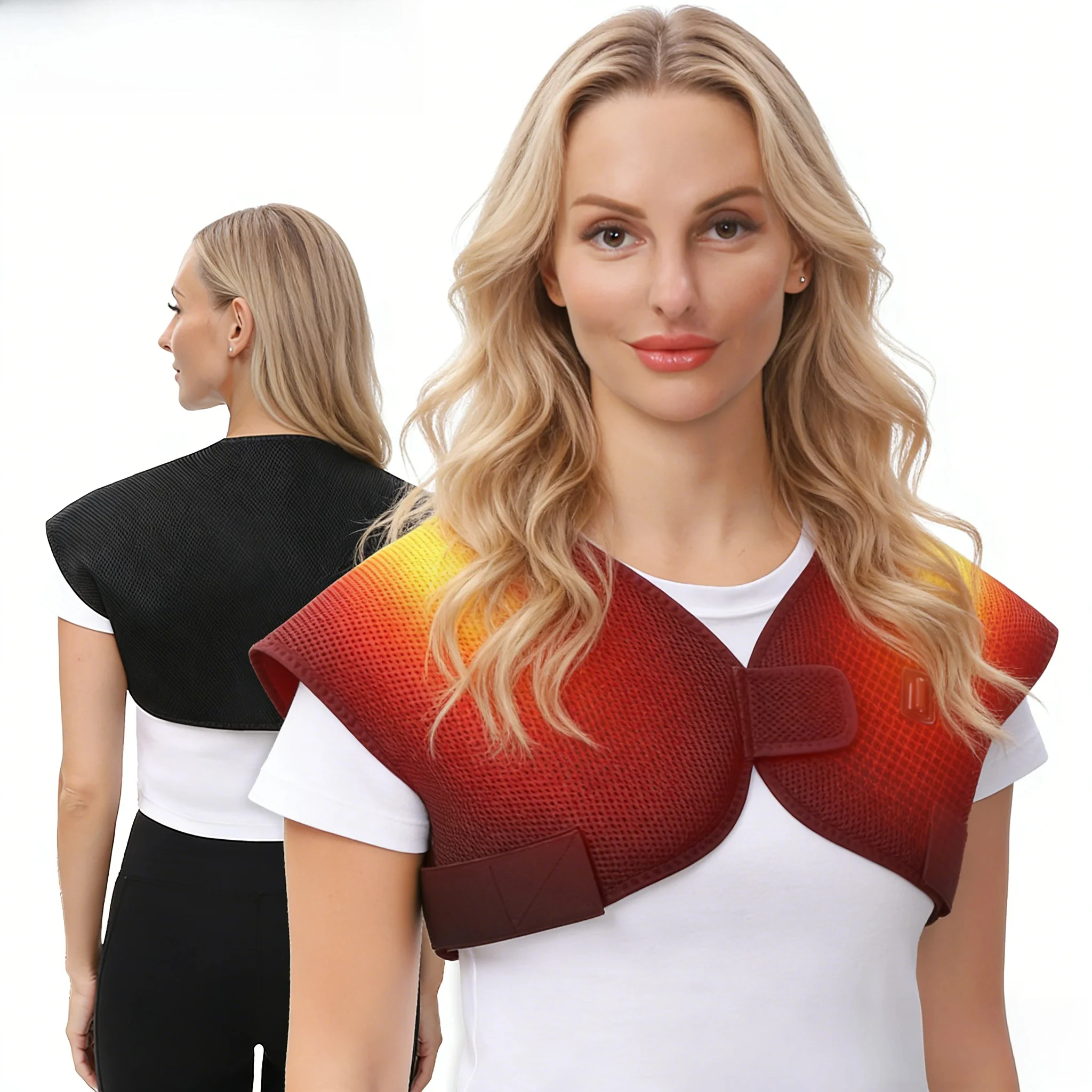 

Air Layer Heating Shoulder-Back Vest Relieves Frozen Shoulder Pain Body Stiffness Winter Thermal Insulation Vest Relieve Fatigue