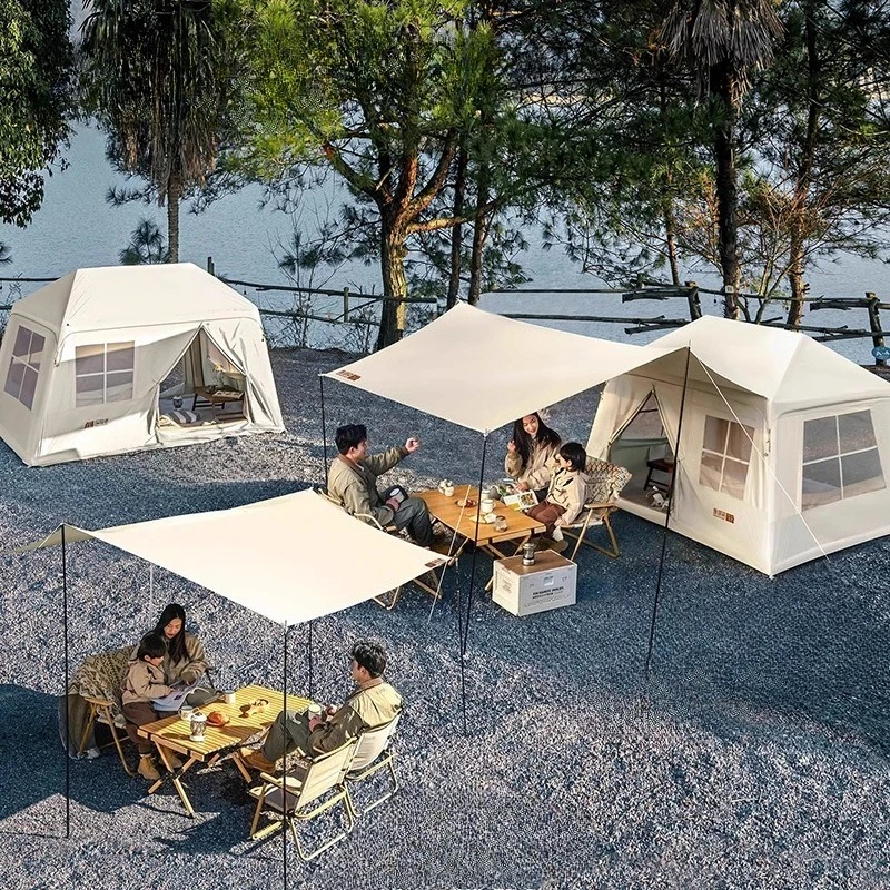 

Modern Simple Inflatable Tent Outdoor Camping Overnight Portable Thickened Rainproof Canopy Outdoor Furniture Marquesina FYIT