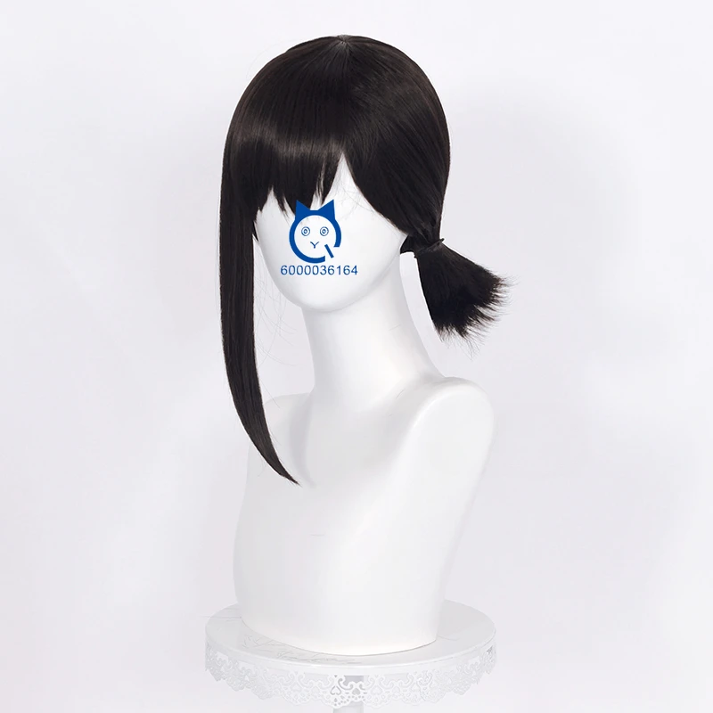 Chaiiinsaw-Perruque de Cosplay Noire de Higashiyama Kobenii pour Homme, Cheveux Synthétiques de 38cm avec Degré de Chaleur pour ixd'Halloween