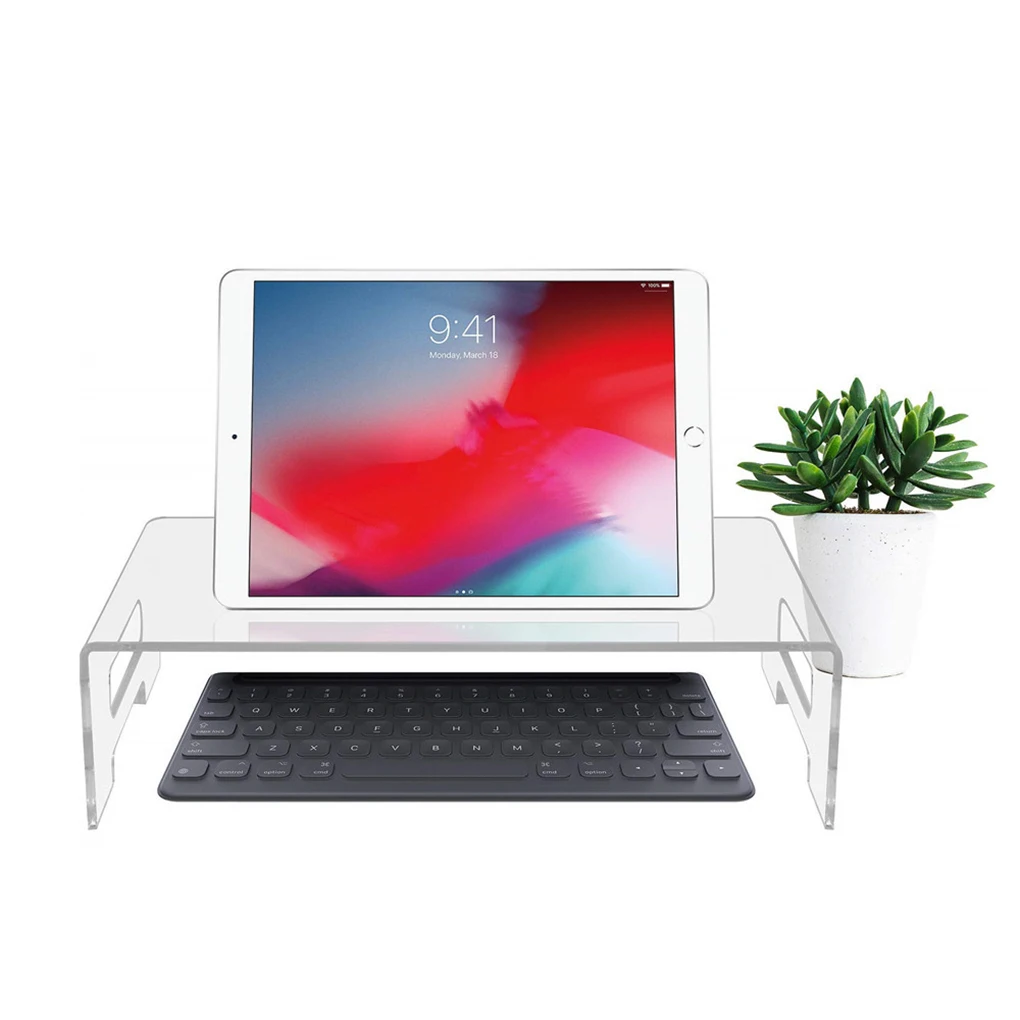 Laptop Stand Acrylic Premium Material Firm Structure Stability Waterproof Computer Stands Multipurpose for Office Home