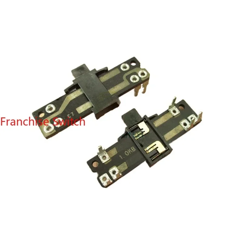 50PCS Total Length 35MM Shank Height 4MM 10K B10K In-line Horizontal Dual Direct Sliding Potentiometer,