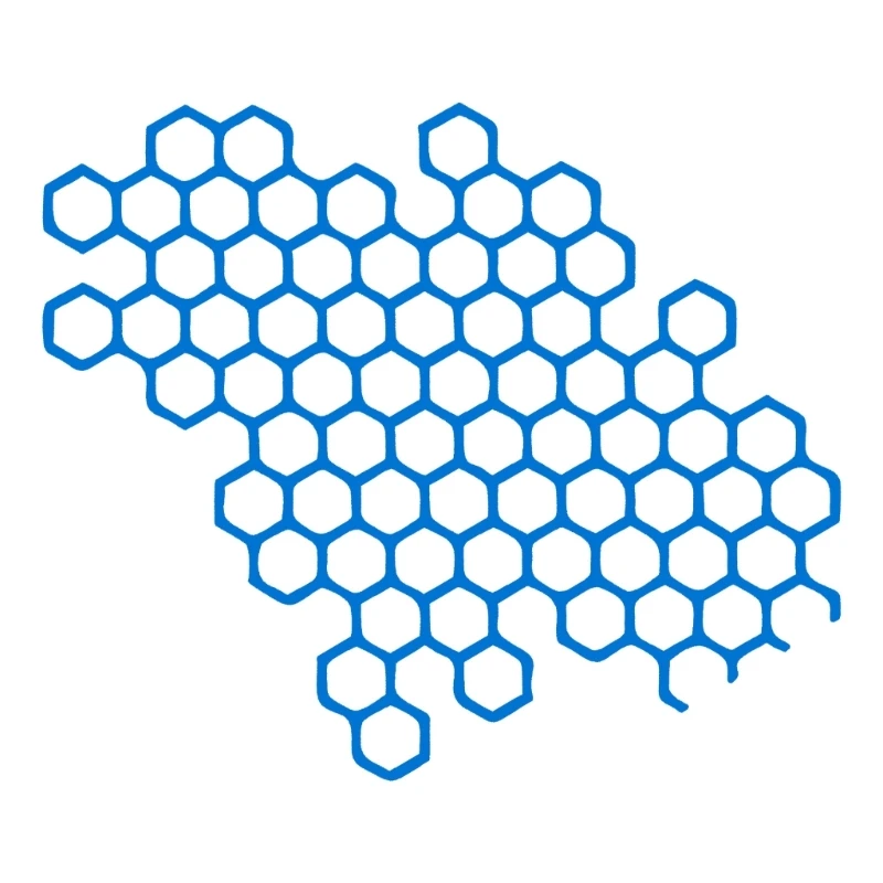 Honeycomb Hexagon Pattern Car Sticker, Self Adhesive PVC Decals for Car/Truck Motorbike Side Stickers