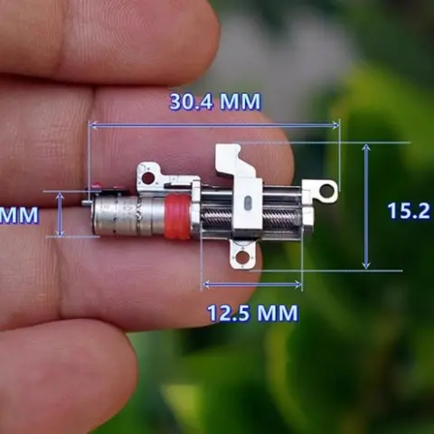 3 Style Micro Tiny 5mm 2-phase 4-wire Stepping Motor Precision Planetary Gearbox Stepper  Linear Screw Metal Slider DIY Camera