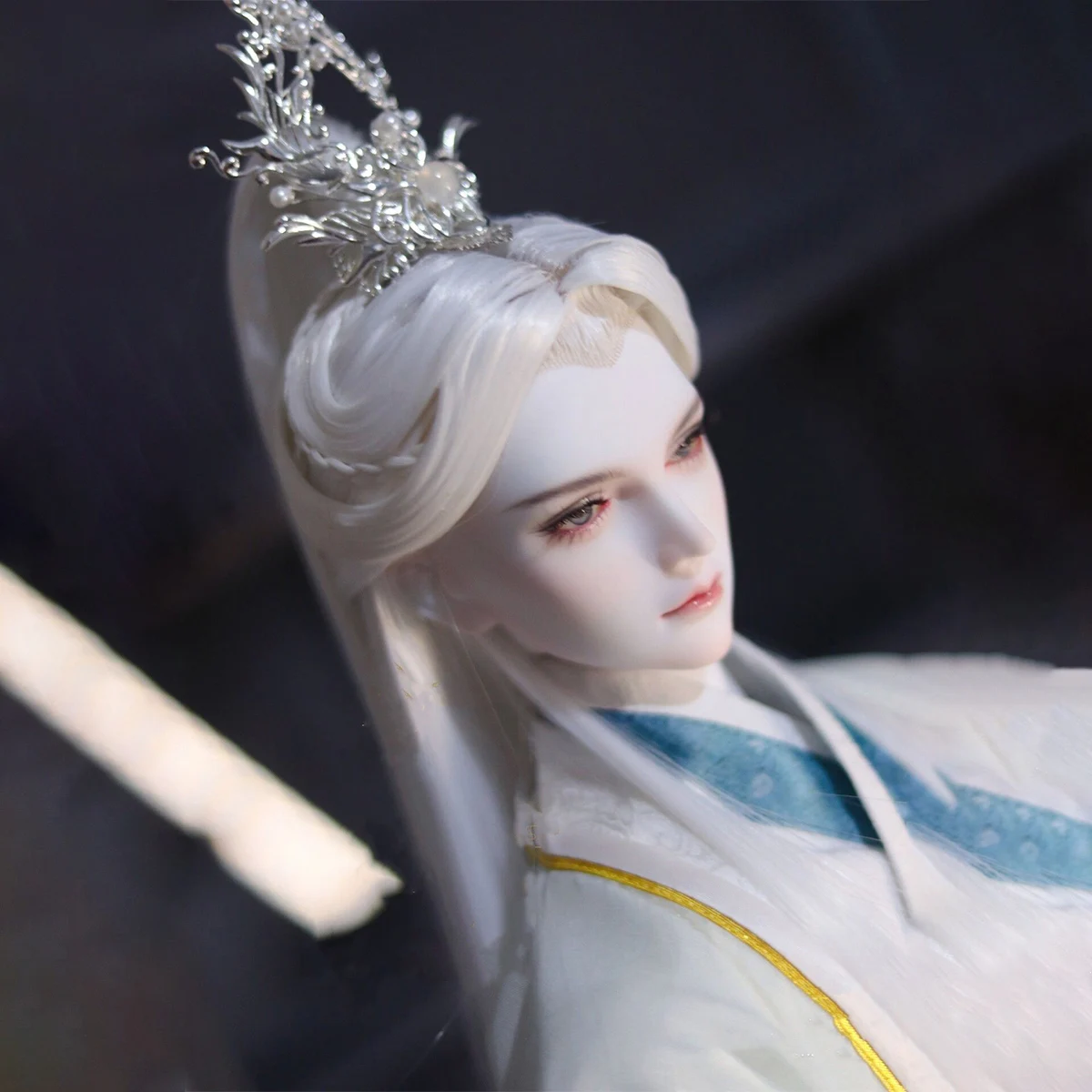 

1/3 BJD Wigs Ancient Costume Chinese Hanfu Retro Hairstyle Hair Samurai Wig For SD13 SSDF ID72 Uncle Doll Accessories A1518