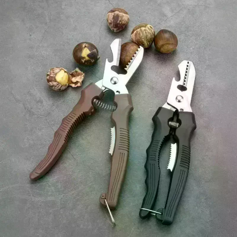 Multipurpose Chestnut Scissors Peeler Chestnut Shell Peeling And Leather Clip Cross Cutting Knife Chestnut Peeler For Kitchen