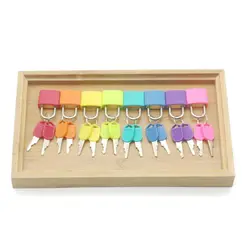 8/10pcs/set Colorful Montessori Locks Keys Set Children Early Learning Educational Preschool Sensory Toys Kit