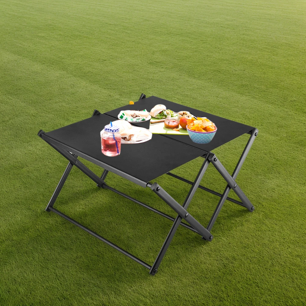 

3-х уровневая стойка для хранения в кемпинге, многофункциональная металлическая стойка для хранения, сверхмощный портативный органайзер для кемпинга для активного отдыха