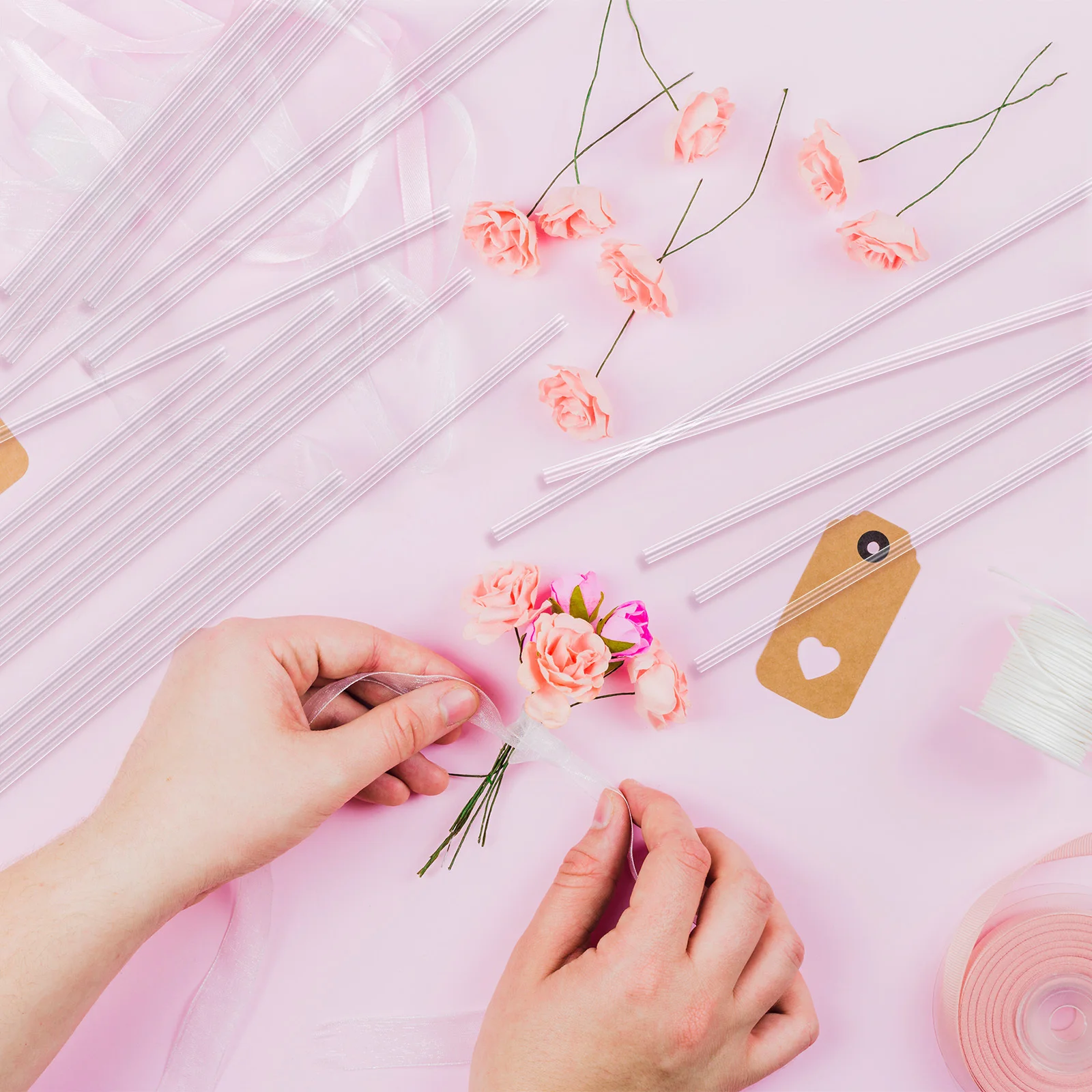 

100Pcs Chocolate Holder Stick Functional Candy Decoration Tool Great for DIY Chocolates Gift Wrapping Special Occasions