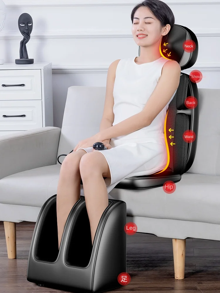 Foot Massage Function Cushion Multi-functional Cervical Spine Massagers Waist Shoulder Whole Body Home Massage Chair Instrument