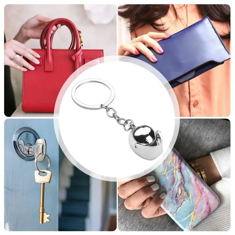 Metal Keychain Creative Helmets Keychain For Auto Decoration Pendant Motorcycle Key Holder Car Key Ring Portable Bag Pendant