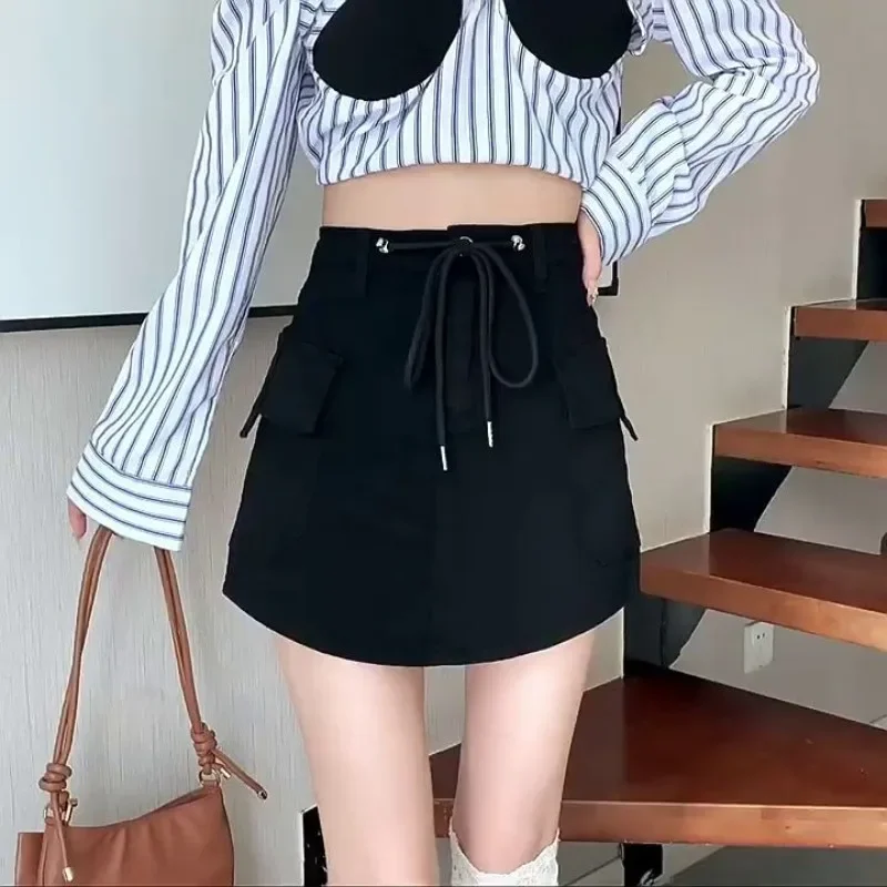

Woman Denim Skirt Short High Waist Jeans Skirts For Women Gyaru Streetwear Y2k Vintage Summer 2025 Casual New In Modest Premium