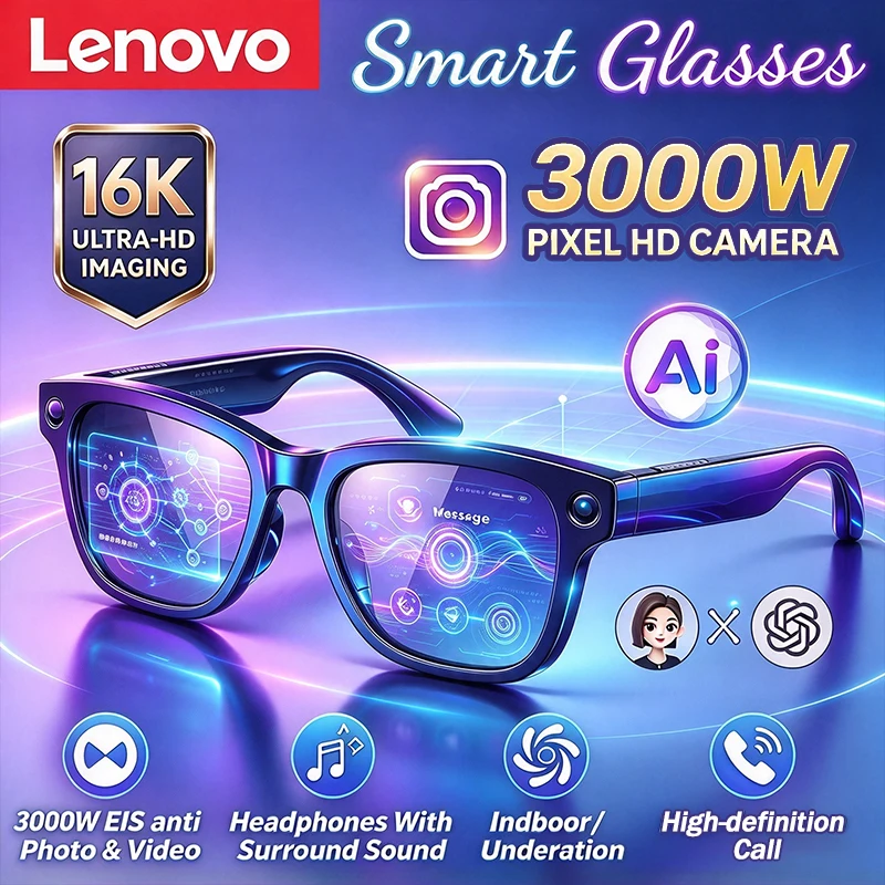 Smart Glasses Lens - Inteligentne okulary Lenovo 8K z kamerą