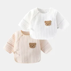 Vêtements d'hiver pour nouveau-né, pulls chauds à manches longues pour bébé, cardigan en tricot de coton pour garçon, t-shirt de dessin animé, vêtements de nuit pour bébé fille, automne