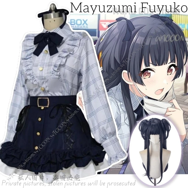 Mayuzumi Fuyuko THE IDOLM Cos STER SHINY COLORS Anime Game Halloween Party Costume Cosplay Wig Mayuzumi Fuyuko 283 PRODUCTION