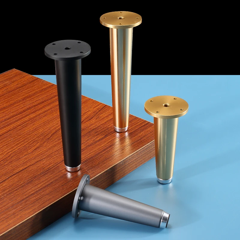 1pcs Aluminum Alloy Gold Legs For Tv Furniture Feet Foot Table Sofa Chair Leg Bathroom Cabinet 10/15/20/25CM Hardware Home Decor