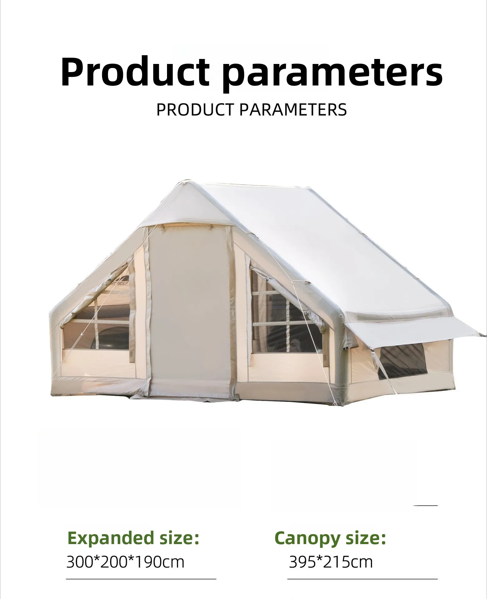 Tent Camping Tent Outdoor Cabin Inflatable Camp Tent Multi-person Portable