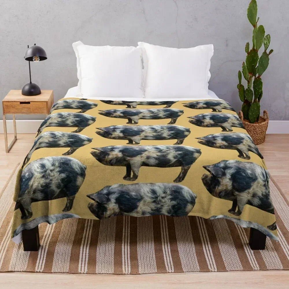 

KuneKune pig Throw Blanket Luxury Brand Hairy Multi-Purpose Blankets