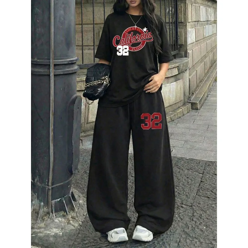 3D new personalized printed quick drying breathable adult children's short sleeved pants casual sports suit