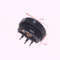 1Pc WH 28-T Back B100K 5 Pin Pulley Potentiometer Rotates 10 Lower Belt Switch