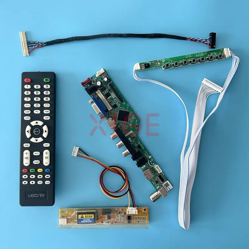 For CLAA150XH01 HT15X34-110 Controller Driver Board IR+USB+AV+HDMI+VGA DIY Kit LCD Display Analog TV 1024*768 1CCFL LVDS 30-Pin