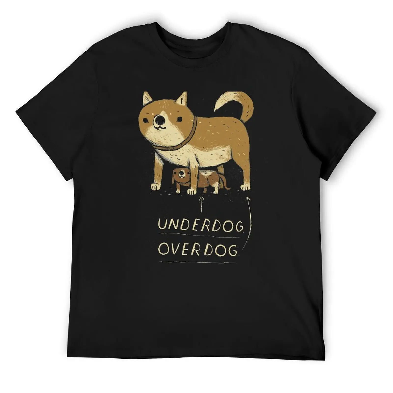 

underdog overdog T-Shirt boys whites summer top plus size tops t shirt men 100℅ cotton