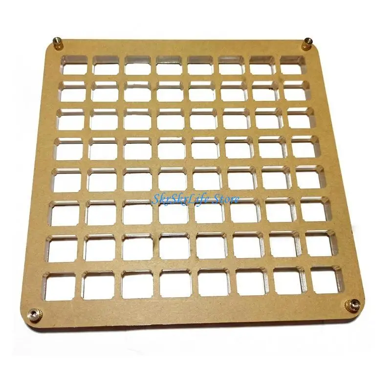 

E65E 6mm Switch Tester Base Transparent Acrylic Plate for cherry MX Switch Storage Base 36 Holes/49 Holes/64 Holes