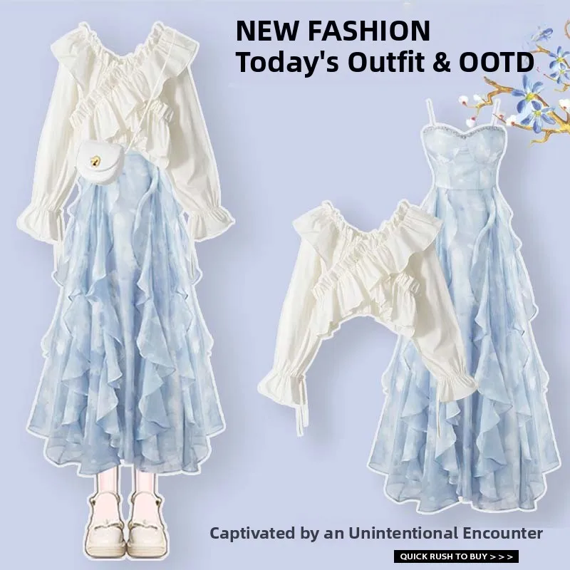 스윗 레이스 트림 드레스 여성용 2025년 봄 패션 우아한 고급 셔츠 탑 캐주얼 솔리드 컬러 V넥 숏 기장