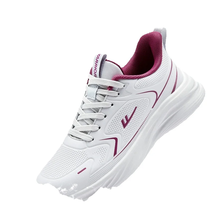 Running Shoes For Women Leather Upper Spring Summer Walking Shoes_voghion.com