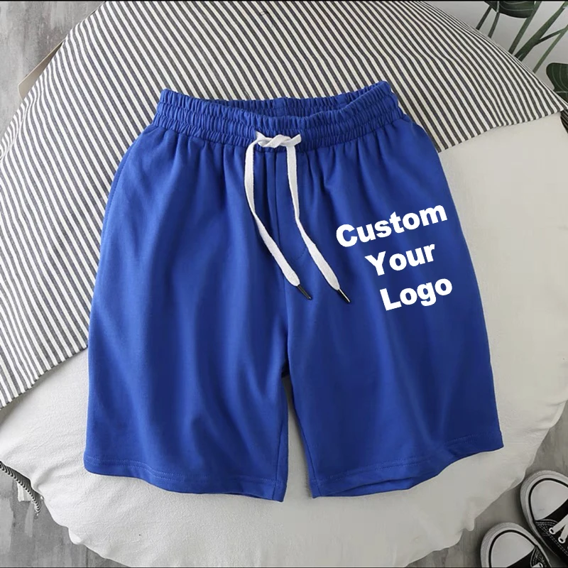 Custom Logo Summer Breathable Men Mesh Shorts Gym Bodybuilding Casual Loose Shorts Joggers Outdoor Fitness Beach Short Pants