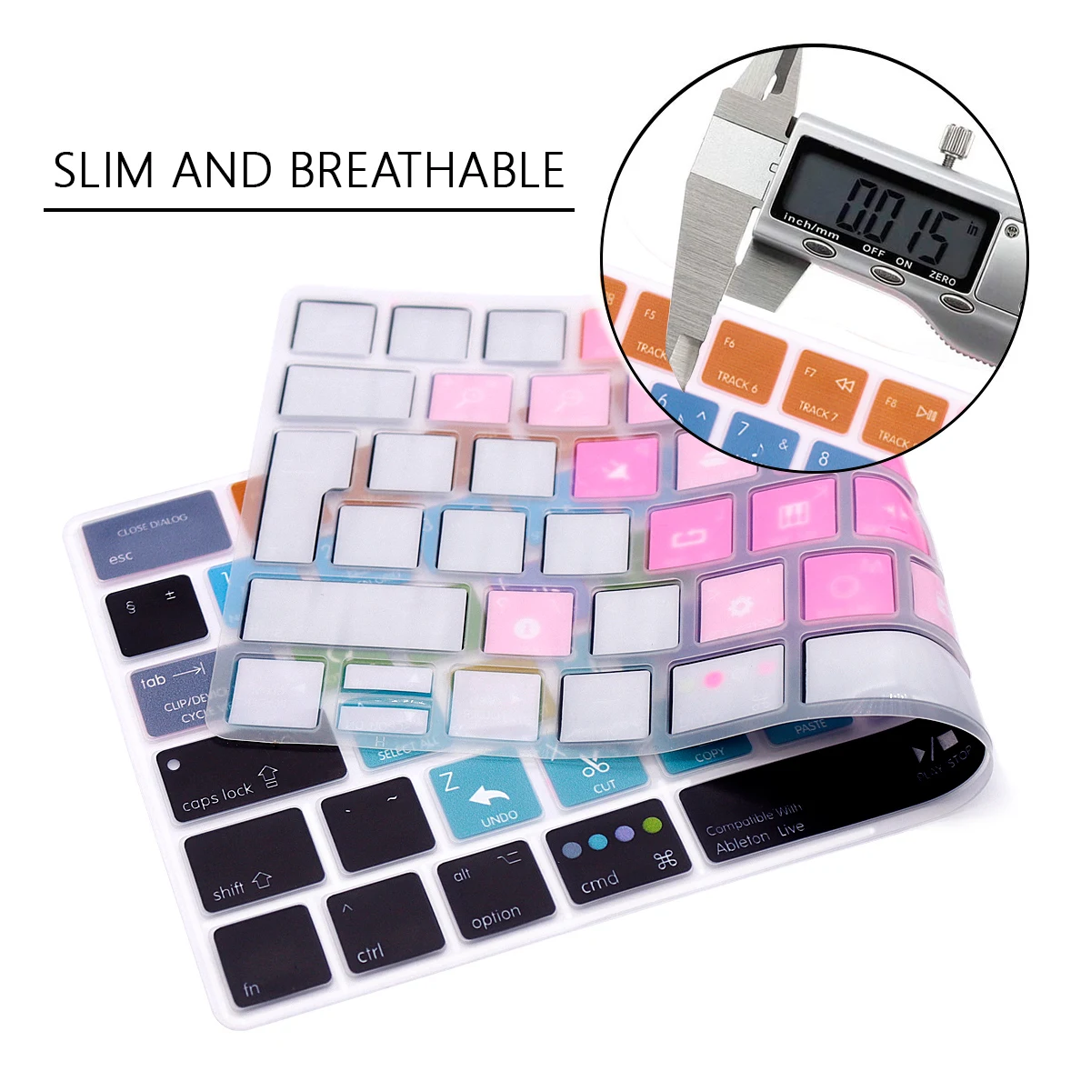 Shortcut Hotkey Silicone Keyboard Cover Skin For Apple iMac Wireless Magic Keyboard 2nd Gen MLA22LL/A Model A1644 EU Layout
