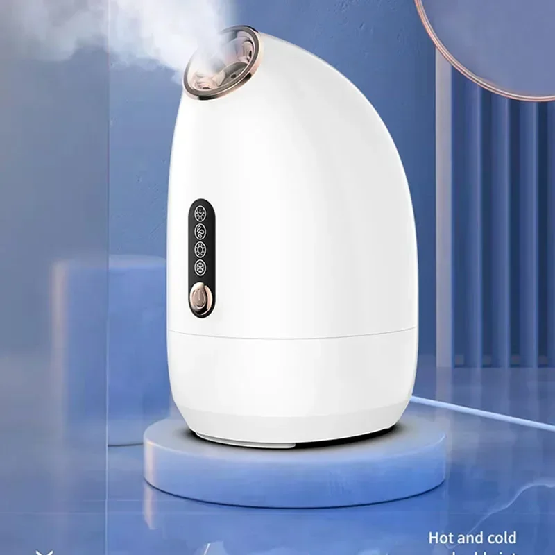 Portable 220v Hot And Cold Double-spray Face Steaming Instrument Hydrating Nano Sprayer Household Steam Beauty Face Open Pores F