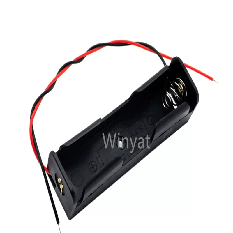 2pcs 18650 1M With Line Battery Box  Switch Connector  DC Plug Battery Holder