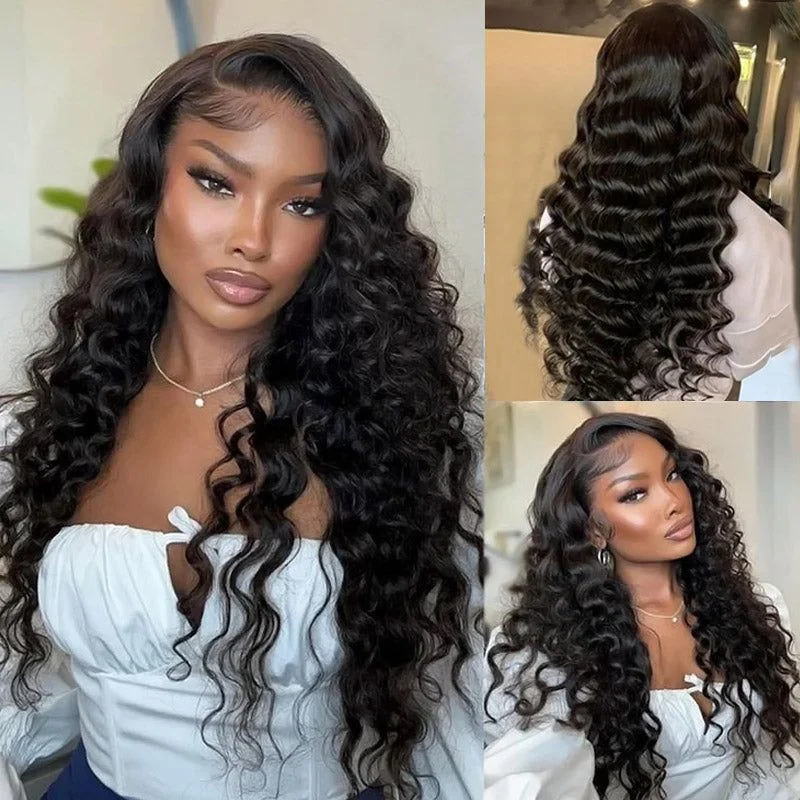 

Парик для женщин HAIRTIME, 30 дюймов, свободная глубокая волна, 4 х4 дюйма