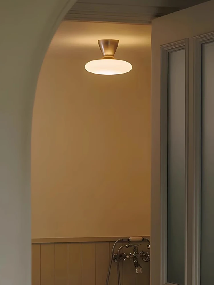 

Современный стеклянный потолочный светильник для гостиной, крыльца, грибов, потолочный светильник, коридор отеля, спальня, потолочная люстра, домашний декор, блеск