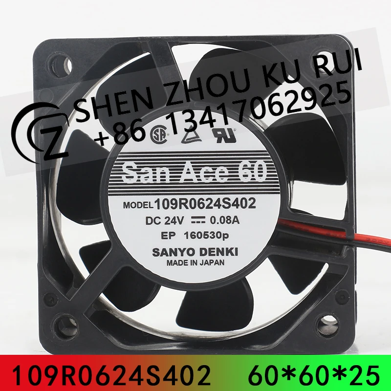 

Новый Sanyo 5 В 12 В 48 В постоянного тока 24 В 0,08 А AC EC 6025 60X60X25MM 6 см преобразователь осевого потока шарикоподшипник низкий уровень шума 109R0624S402 охлаждающий вентилятор