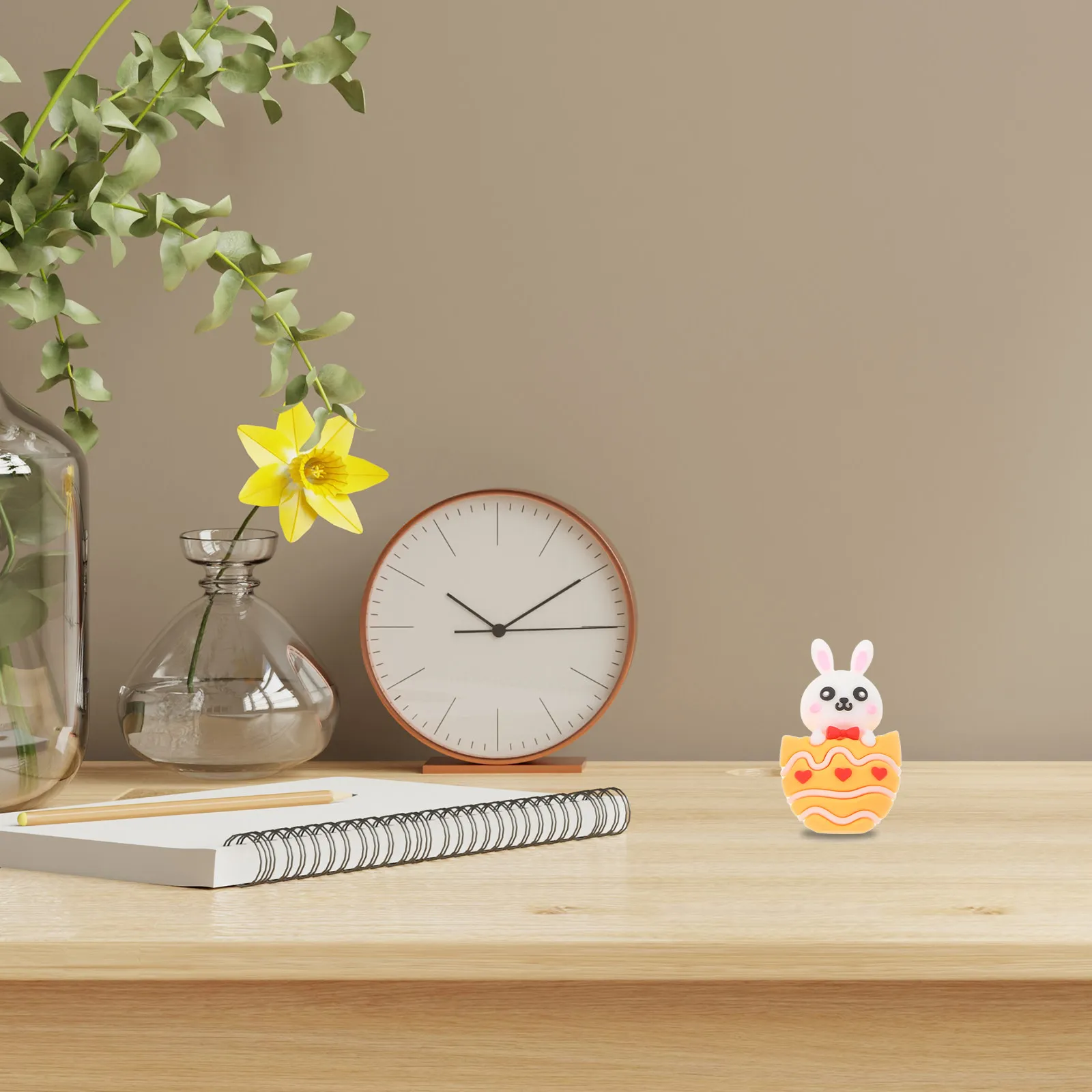 

10 шт. пасхальных украшений в виде кроликов и яиц, милые настольные центральные элементы для дома, сада, вечеринок, праздничного декора, маленькие фигурки животных для декора