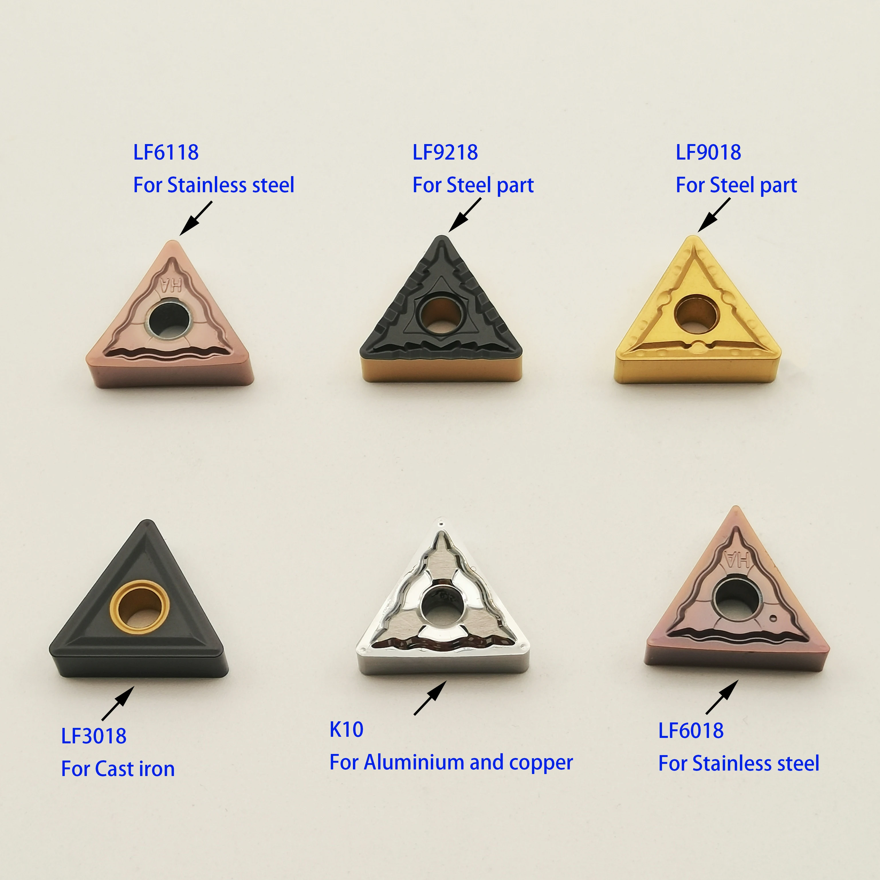 

Nc TNMG160404 TNMG160408 LF6018 3018 K10 and other high quality carbide tools are suitable for various materials processing TNMG
