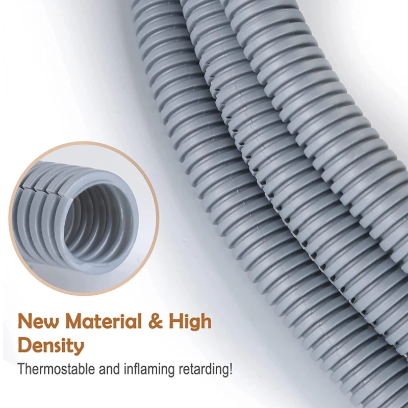 3 Meter 7 mm - 28 mm PP/PE Isoliertes Wellrohr Leitungsschlauch Gewindeschlauch Kunststoffbalg Schutzmanschette – Detail 5