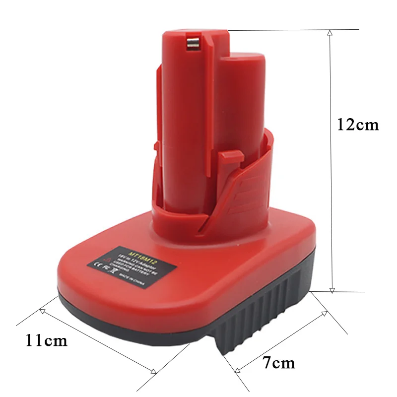 MT18M12 DM20M12 Adapter Converter For Makita For Dewalt 18V 20V For M18 Lithium Ion Battery For Milwaukee 12V For M12 Power Tool