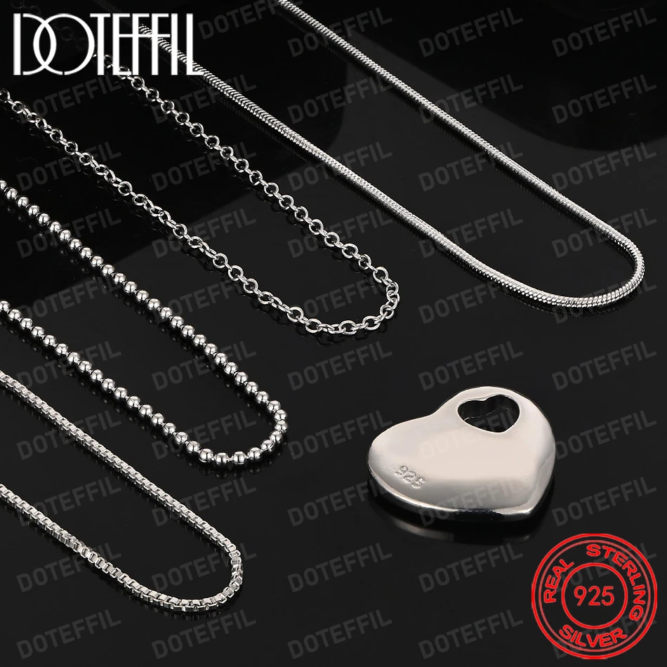 Exquisite 925 Sterling Silver Heart-Shaped Pendant Necklace - A Stylish Wedding/Party Accessory for Women and Girlfriends