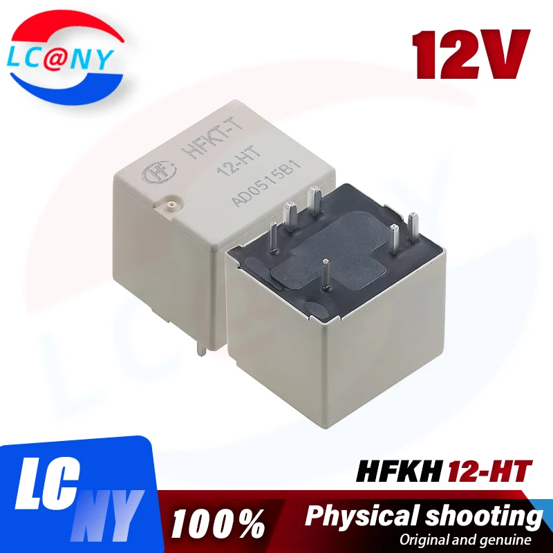 10Pcs/Lot New Original HF Relay HFKT-T-12-HT 12V 40A automotive relay HFKT high-load HFKT-T-12-HT Relay 12V 40A 6Pin