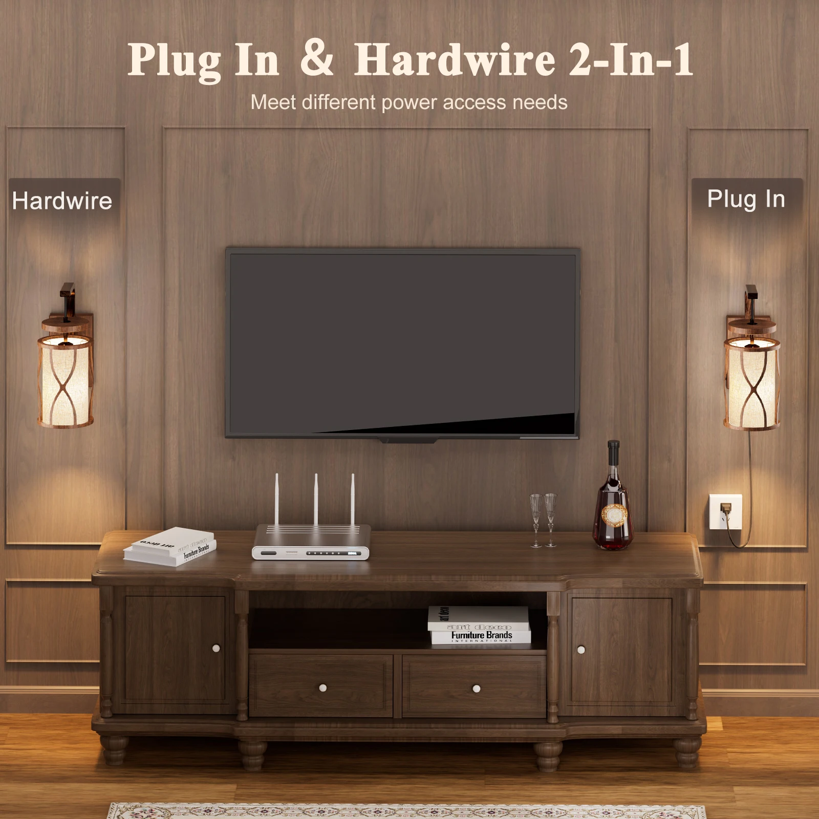 LED Reading Sconce Lamp Wall Mounted Vintage Industrial Wall Light Dimmable Wall Sconce Bedroom LED Lamp (Bulb Included)